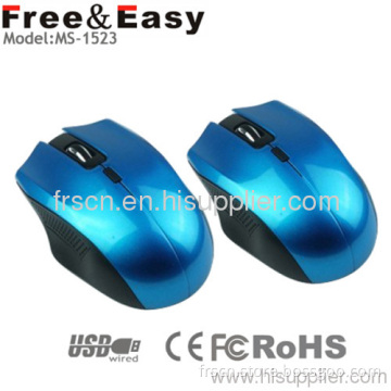 Colorful Silver Surface Fcc Standard Notebook Optical Mouse 